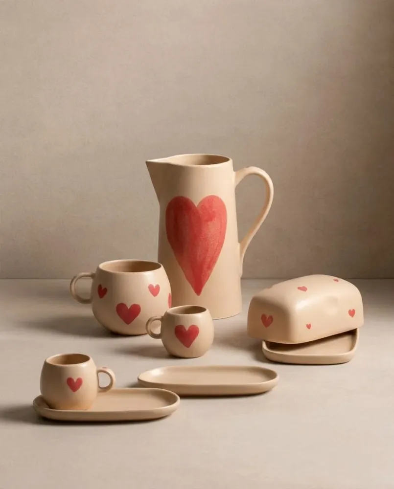 Cozy Hearts Stentøjsboldkrus 500ml Limited Edition MT