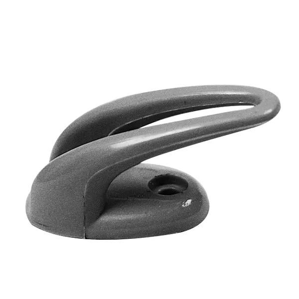 1852, Tøjkrog nylon, sort, 25x35 mm, Ø 4,0 mm, 20 mm hulafstand, 50 mm længde