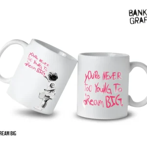 Banksy Ceramic Mug 325ml - Dream Big