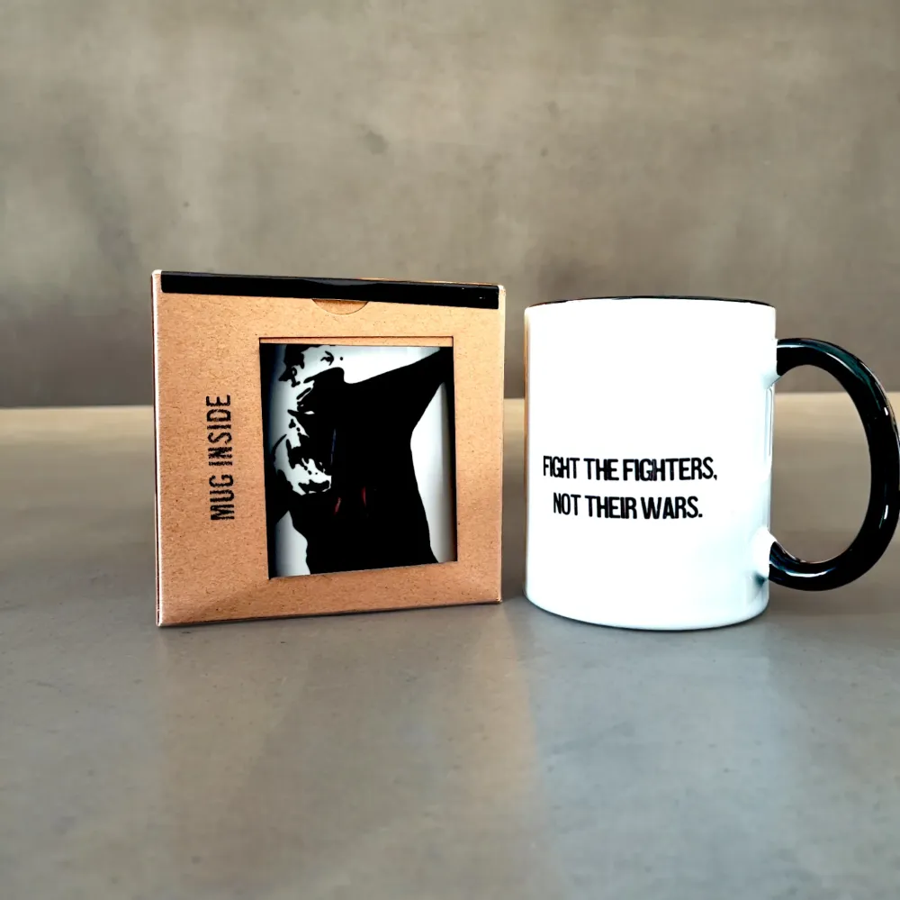 Banksy Ceramic Mug 325ml - Flower Thrower