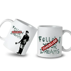 Banksy Ceramic Mug 325ml - Follow Your Dreams