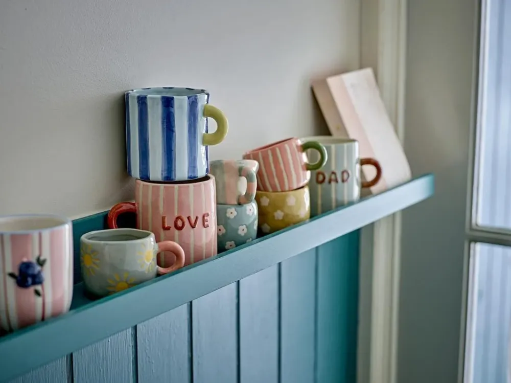 Bloomingville - Cherish Krus, Blå, Stentøj 82063181 - Blue