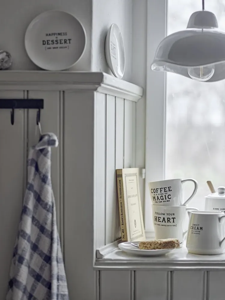 Bloomingville - Wendy Kop, Hvid, Stentøj 82061410 - White