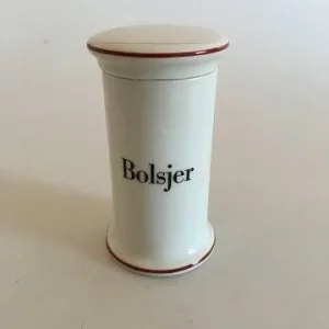 Bing og Grøndahl Bolsjer Krydderikrukke No. 497 fra Apotekerserien