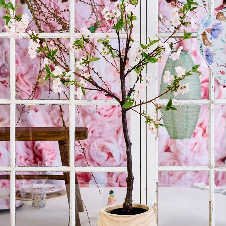 Kunstig Kirsebærtræ H120 cm Pink