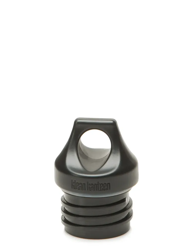 Låg i BPA-fri plastik, Loop Cap, Black - passer til alle Klean Kanteen Classic flasker