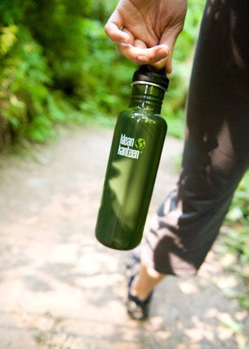 Låg i BPA-fri plastik, Loop Cap, Black - passer til alle Klean Kanteen Classic flasker