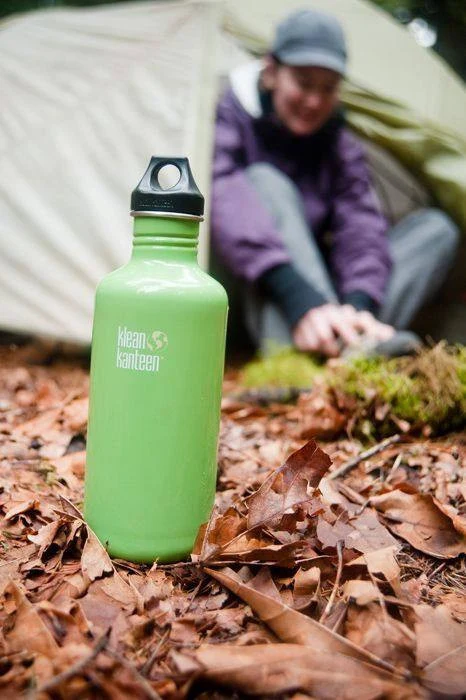 Låg i BPA-fri plastik, Loop Cap, Black - passer til alle Klean Kanteen Classic flasker