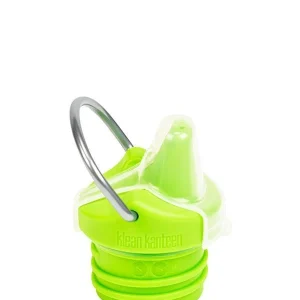 Låg i BPA-fri plastik, Sippy Cap, Green - passer til alle Kid Kanteen Classic flasker