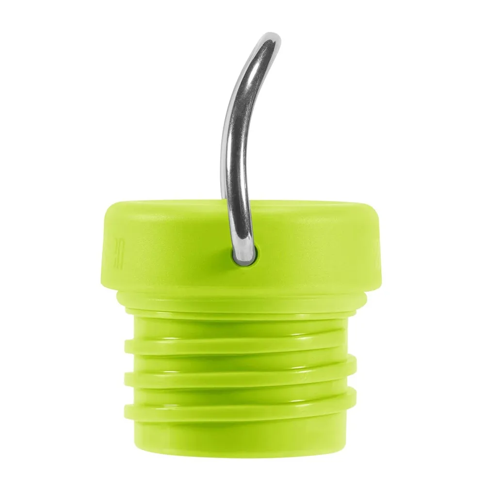 Loop Cap låg i BPA-fri plastik og hank i rustfri stål, grøn - passer til alle Klean Kanteen Classic flasker