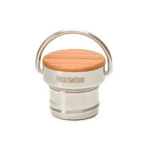 Loop Cap i rustfri stål og bambus – passer til alle Klean Kanteen Classic flasker