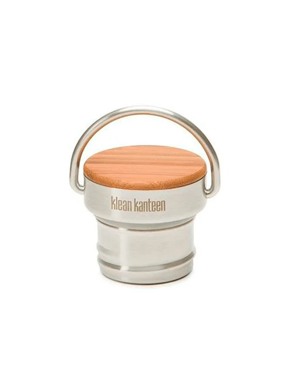 Loop Cap i rustfri stål og bambus – passer til alle Klean Kanteen Classic flasker