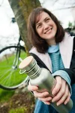 Loop Cap i rustfri stål og bambus – passer til alle Klean Kanteen Classic flasker