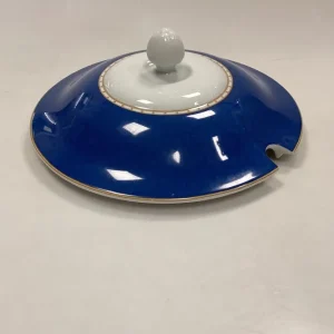 Royal Copenhagen Liselund Mørkeblå låg No. 173 til Terrin No. 174