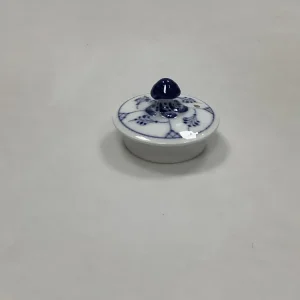 Royal Copenhagen Musselmalet Riflet Låg til Lille Thekande No. 258