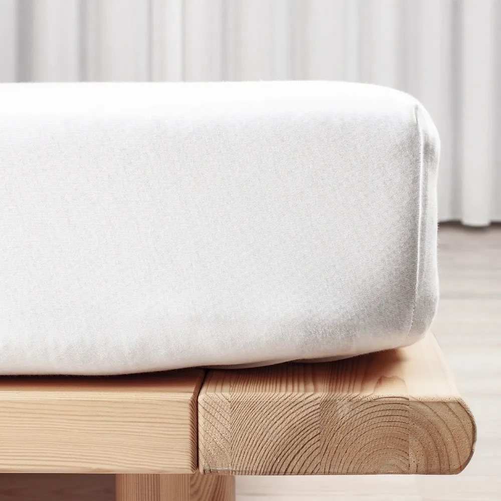 Økologisk Boxlagen Jersey Hvid 90x200x35