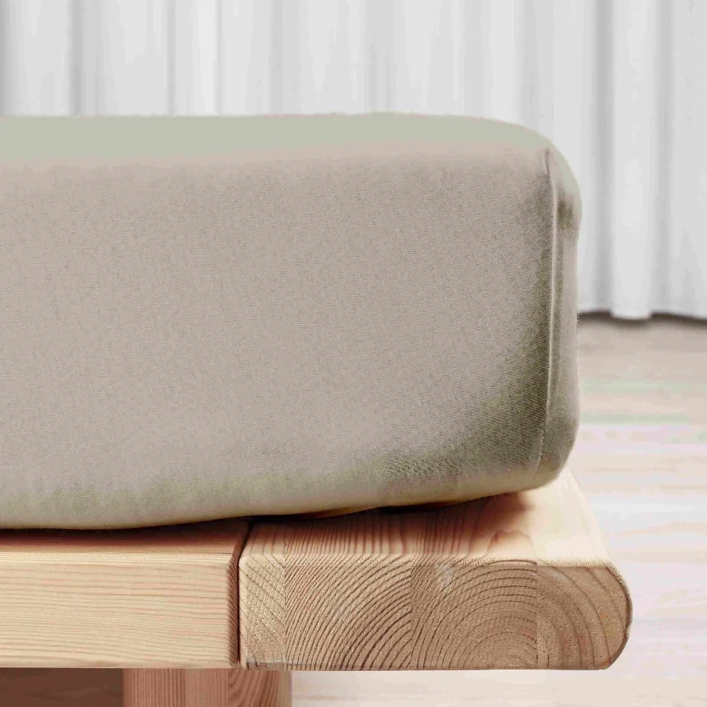 Økologisk Boxlagen Jersey Sand 180x200x35