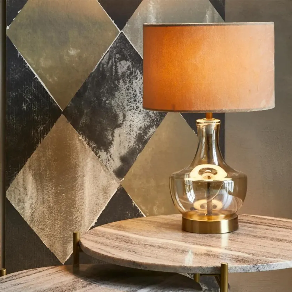 Bordlampe H42 cm - Champagne/Beige - Speedtsberg