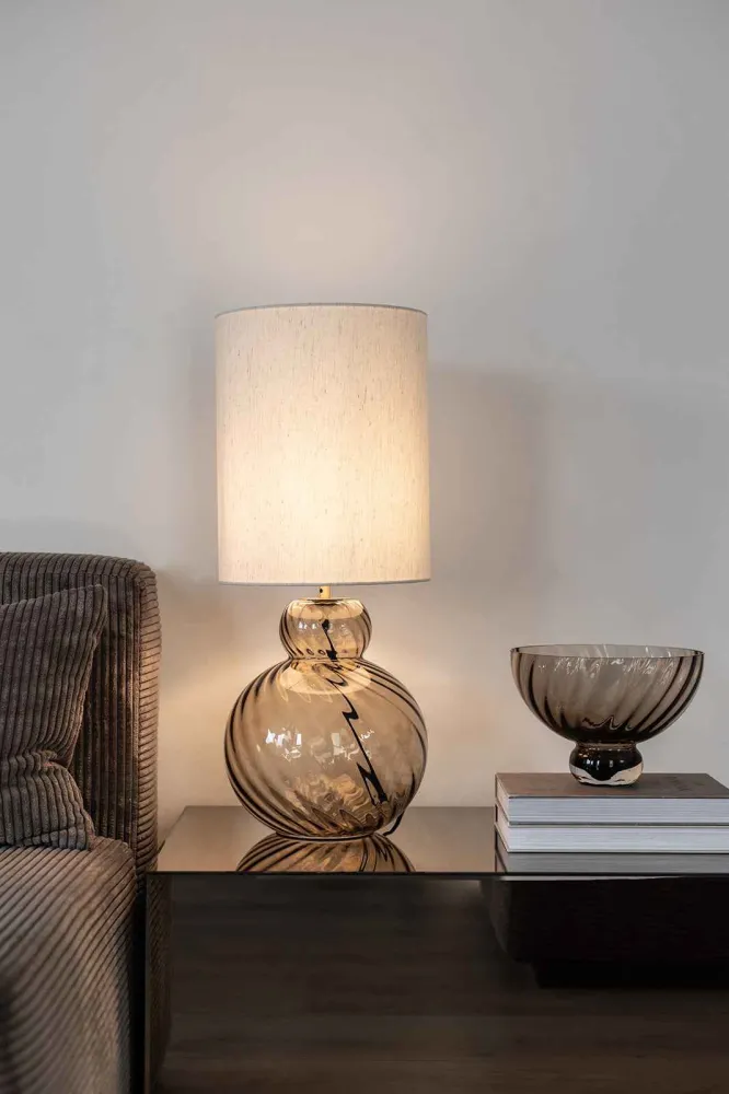 Lily Bordlampe - Brun | Swirl