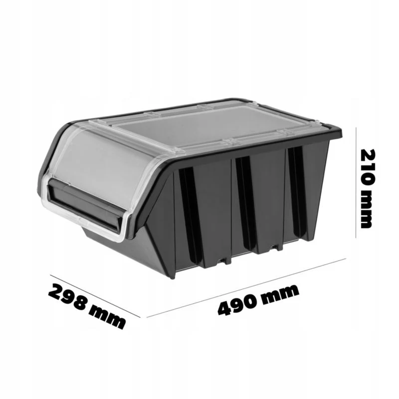 KADAX opbevaringsbakke med låg 490 x 298 x 210 mm, 1 stk.