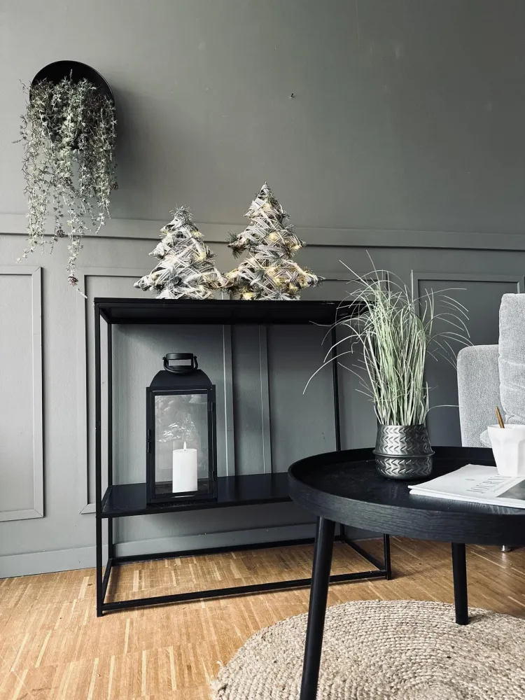 Juletræ med LED lys og gran - 30cm