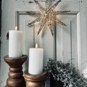 Stjerne med LED lys 30cm