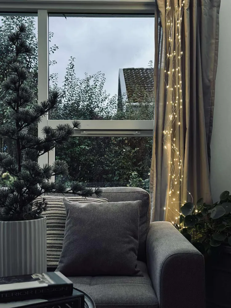 Lyskæde hængende med 160 led lys