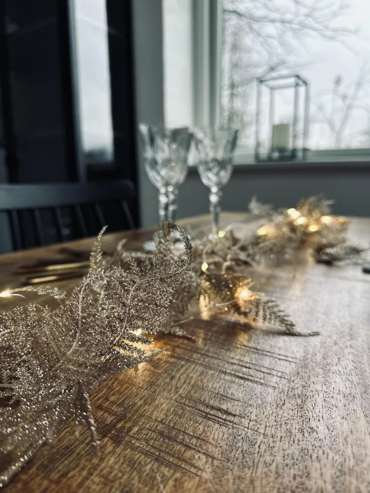 Lyskæde SIA - GULD med glimmer