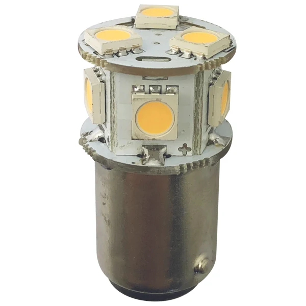 1852, LED bajonet BA15D Ø19x33mm 10-36Vdc, 2 stk, 1,4 W, 2700 K, 140 lumen