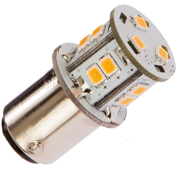 Nautecled, Bajonet LED pære BA15D, 1,8 W, 2700 Kelvin, 190 Lumen