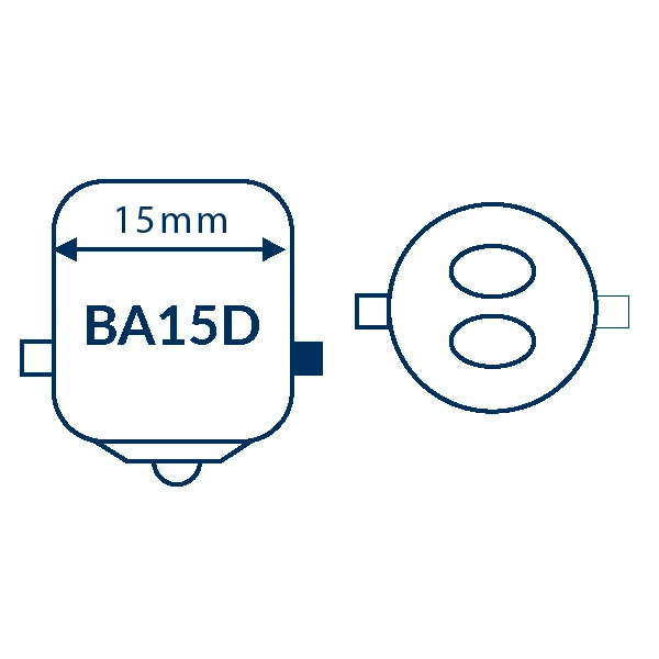Nautecled, Bajonet LED pære BA15D, 1,4 W, 2700 K, 140 Lumen