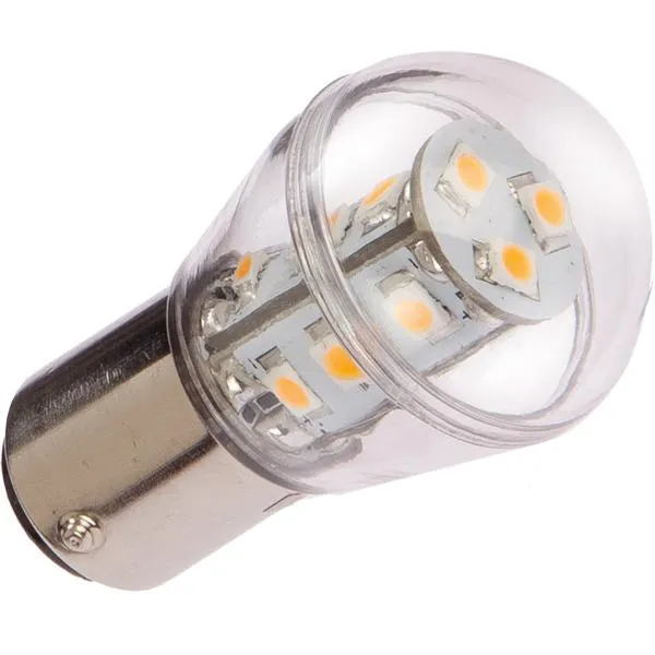 Nautecled, Bajonet LED pære BA15D, 1,6 W, 2700K, 135 Lumen, 10-35 V