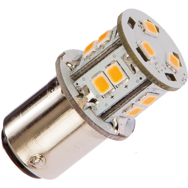 Nautecled, Navigation LED pære BAY15D Rød 2,2W 6000K 160 Lumen