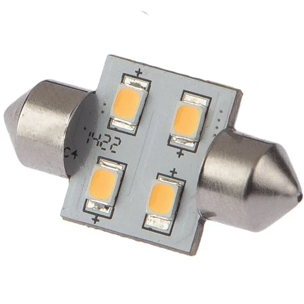 Nautecled, Pinolpære 31mm, 0,8W, 10-30V, 2700K, 50 Lumen, Dæmpbar