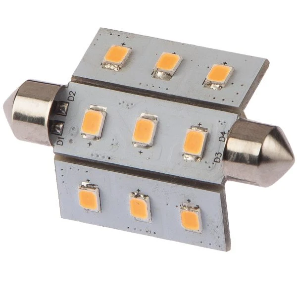Nautecled, Pinolpære 42mm, 2W, 10-35V, 2700K, 120 Lumen