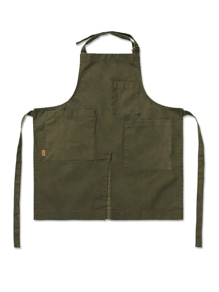 Bark Garden Apron - Olive
