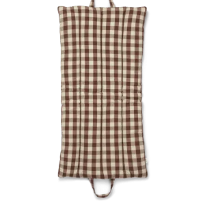 Bothy Check Folding Mat - Cinnamon/Grey Green