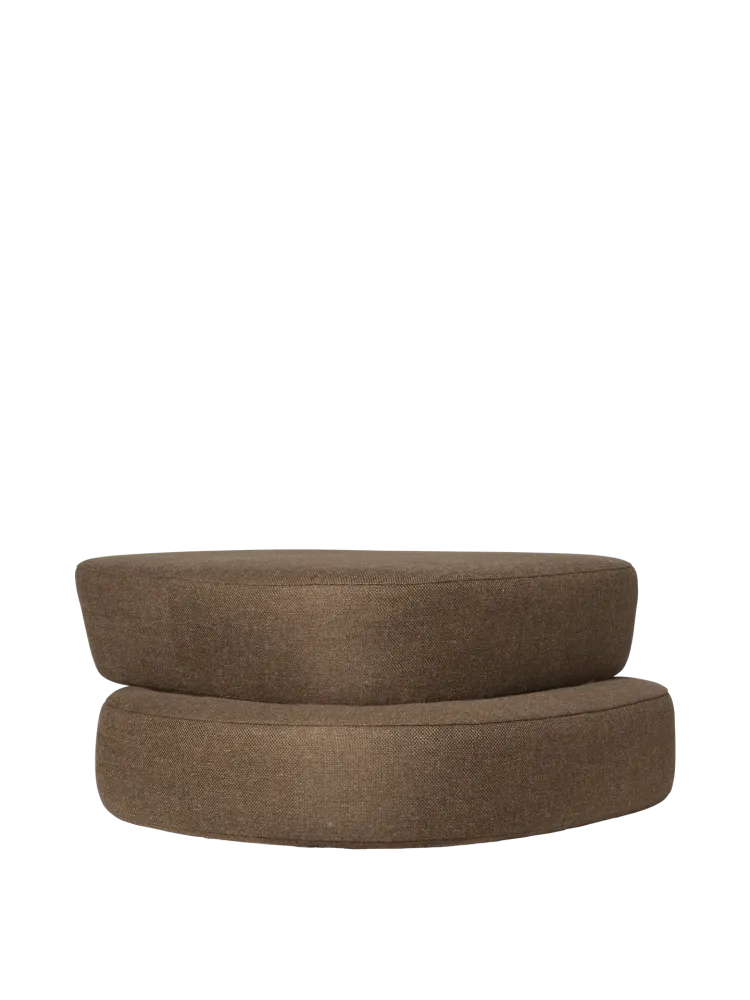 Plyo Ottoman - Staple - Dark Brown