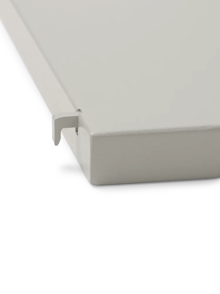 Punctual - Solid Metal Shelf - Light Grey