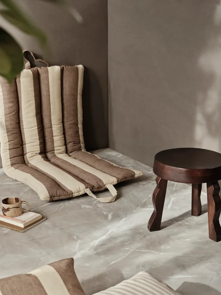 Strand Folding Mat - Carob Brown/Parchment