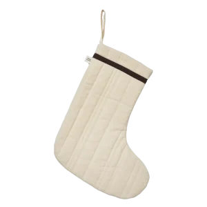 Vari Quilted Christmas Stocking - Cotton - Natural