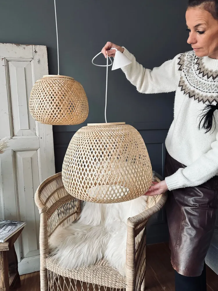 Lampe bambus – Dia 45cm