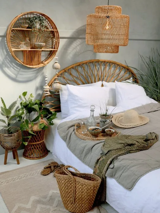 Lampe i rattan - BIG SIZE