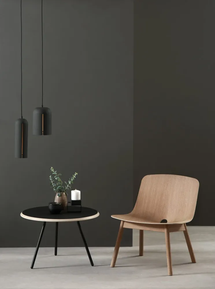 Woud - Short Gap Pendant - Loftslampe - Sort