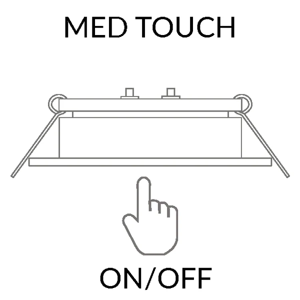 Casolux, Maria lille alu grå indbygningsspot med touch 10-32V, 3000K, IP65, 170 lumen, Ø69 mm