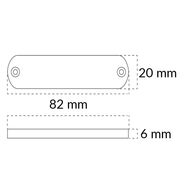Casolux, Merle LED fremadlysende lys, rødt lys, IP67, 10-30 V, 0,5 W