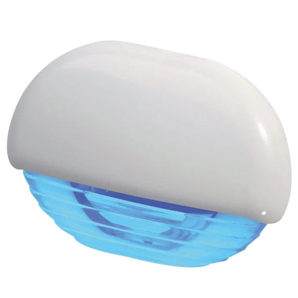 Hella, LED Easy fit diodelys - blå lys, 12/24 V, IP67, 120 mm marine kabel