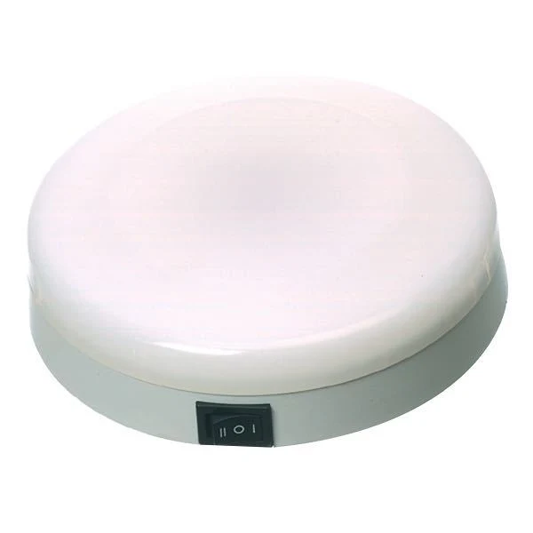 Loftslampe påbygning, Hvid plast, 12 V, Ø: 140,0 mm, 1275500