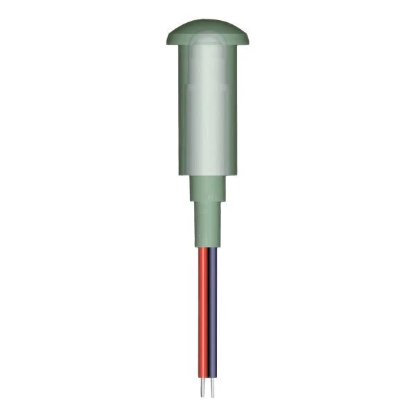 Mini LED til indbygning, hvid lys, 12V, Ø 9,0 mm