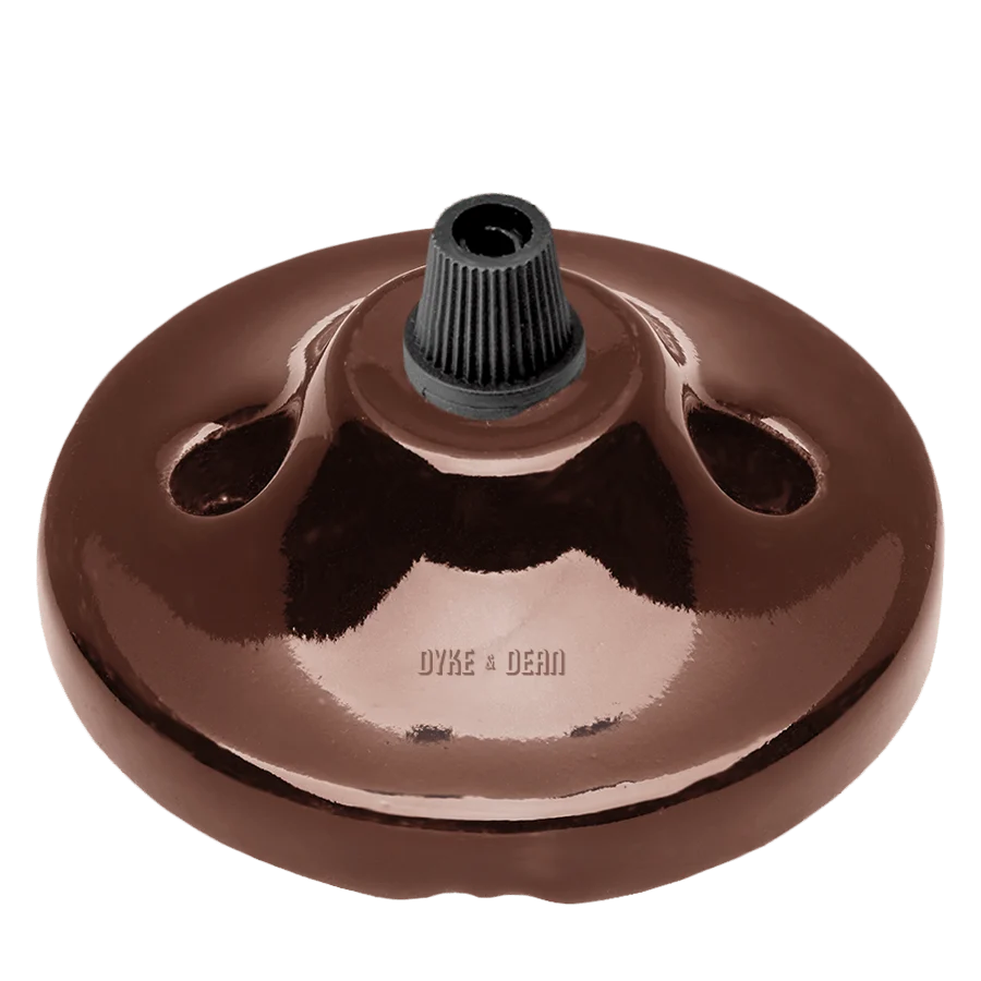 BRUN MINI KERAMISK LOFTSROSE DYKE & DEAN